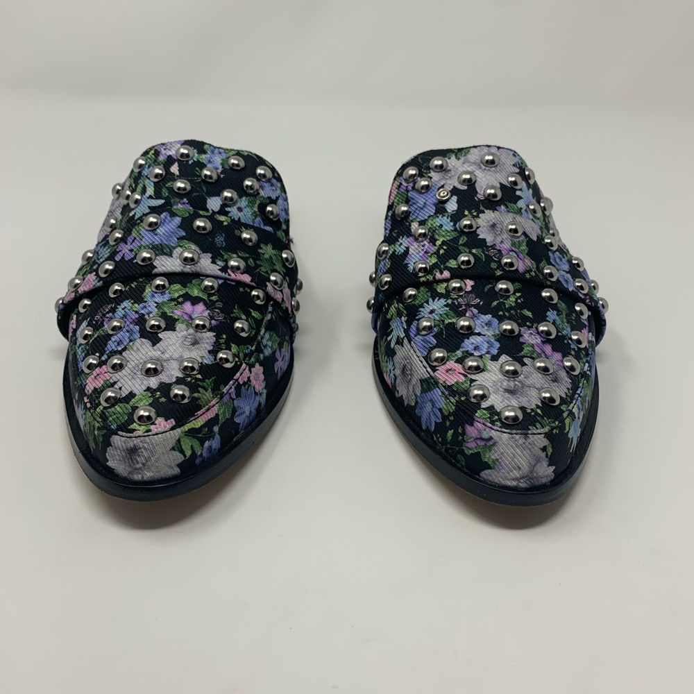 Rebecca Minkoff Milena Floral Studs Slide On Mules Shoes Women Size 7 Preppy - Picture 5 of 14